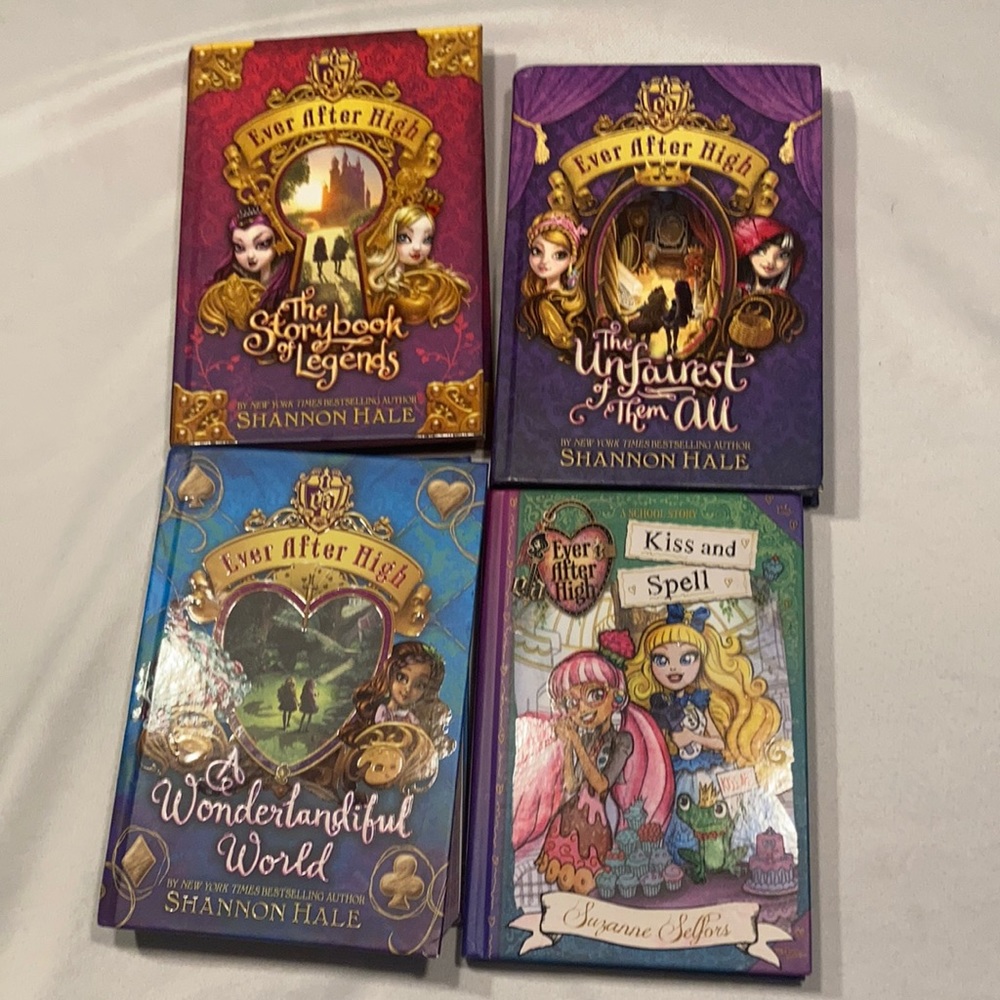 Books 1-3 of Ever After High plus a school story hard back